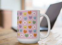 Valentine's Conversation Hearts mug
