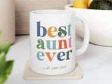 Best Aunt Ever Announce Pregnancy mug