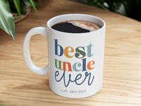 Best Uncle Ever Script Mug to Announce Pregnancy Mug