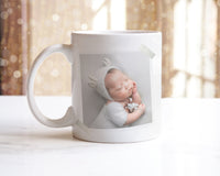 Minimal Baby Announcement Photo mug