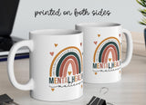 Mental Health Matters Boho Rainbow mug