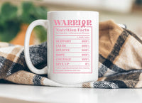 Warrior Ingredients breast cancer awareness Mug