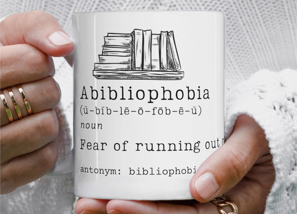 Abibliophobia Definition Ceramic Mug