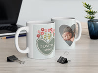 I Love You Mom Blooms Photo mug