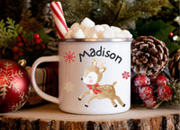 Cute Watercolor Animal Kid's Christmas Camper Mug