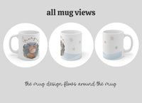 Kid's Fawn Personalized Christmas Ceramic mug