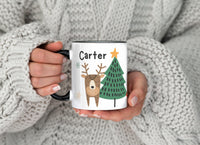 Reindeer and Tree Christmas Kid's Mug