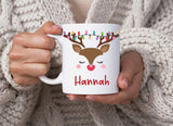 Reindeer Antler Lights 11 oz. Christmas Kid's Mug