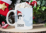 Snowman Winter Scene Kids 11 oz Ceramic Mug