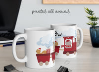 Christmas Personalized Mug with Train