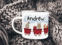 Christmas train hot chocolate Kid's camper mug