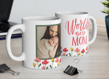World's Best Mom Floral Photo mug
