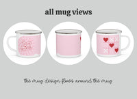 Love Wins Tic Tac Toe Valentines Day Camper mug