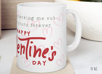 Library Check Out Valentine's Day 11 oz ceramic mug
