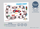 Race Car Reward Chart Printable