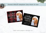 Sending Christmas Wishes Printed Custom Card