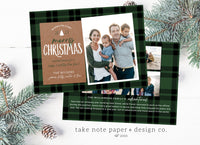 Christmas Kraft Photo Christmas Card Template