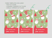 Printable Editable Preppy Christmas Gift Tag