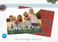 Beautiful Tangled Christmas Lights Template Photo Card