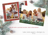 Beautiful Tangled Christmas Lights Template Photo Card