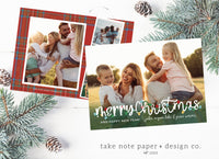 Christmas Tangled Lights Overlay Custom Printed Cards