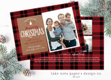 Christmas Tree Kraft Custom Printed Christmas Card