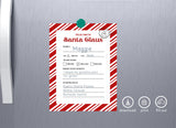 Candy-Striped Letter to Santa Printable