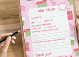 Letter to Santa Girl Christmas letter PRINTABLE