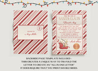 Letter from Santa Animal Sleigh Template