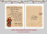 Letter from Father Christmas Vintage Template