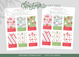 Printable Editable Preppy Christmas Gift Tag