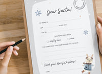 Kids Letter to Santa Skater Printable
