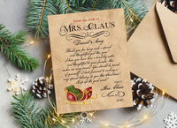 Personalized Letter from Mrs Claus