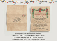 Letter from Santa Vintage Green Boughs