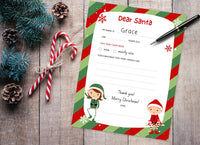 Dear Santa Letter Printable