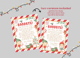 Goodbye Letter from Christmas Elf Digital Template