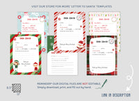 Kids Letter to Santa Printable Santas mailbox