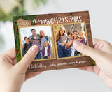 Rustic Tag Christmas Photo Cards